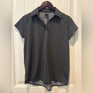 Belyn Key Golf Shirt Ladies Size Medium Black/White Block Summer Sport Quality